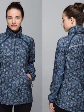 LULULEMON Miss Misty Pullover Exploded Sashiko sz 4